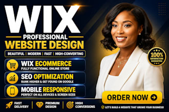 build wix website design, wix website redesign, wix business website development