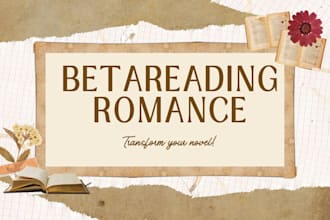 betaread your romance novel