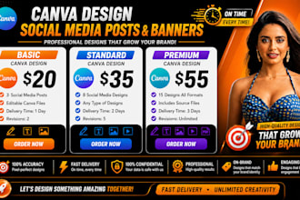 design canva social media posts and banners