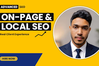 do on page and local SEO for your business website
