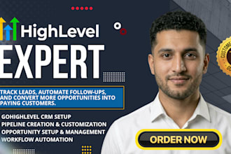 setup gohighlevel pipeline crm workflow automation opportunity setup