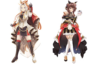 draw highquality full body character