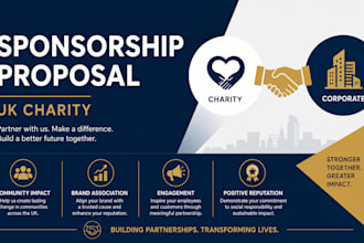 write a UK charity sponsorship proposal to attract corporate partners and donor
