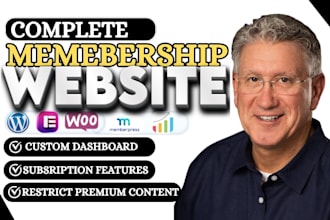 create a professional membership website with subscription features