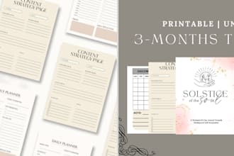 create journal, design daily weekly journal planner for professional results