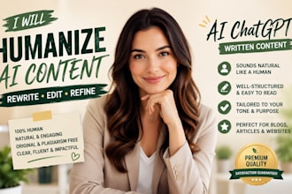 humanize ai content rewrite edit ai generated text ai chatgpt written content