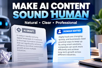 humanize and rewrite ai content to sound natural