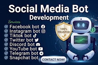 develop social media bot, facebook bot and instagram bot