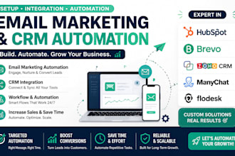 setup manychat flodesk brevo zoho integration and automation