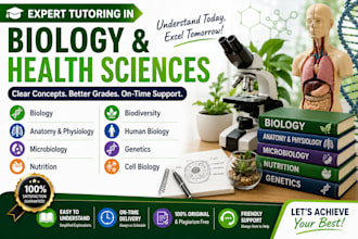 tutor biology, microbiology, anatomy, physiology and nutrition class