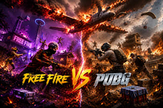 design viral 3d glow free fire and gaming thumbnails