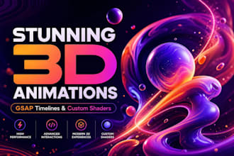 create stunning 3d web animations and visual effects with gsap and custom shader