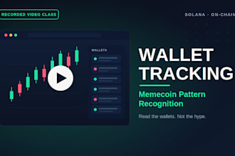 do wallet tracking and memecoin pattern recognition course for crypto traders