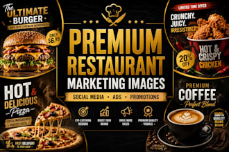 create premium food ads and restaurant social media posts