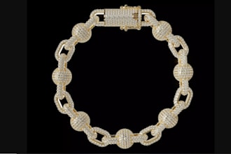 create icebox cuban handchain, necklace  3d printing design, clasp jewel zbrush