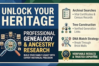 trace your ancestry and uncover your family history