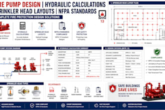 fire pump design hydraulic calculations sprinkler head layouts nfpa standards