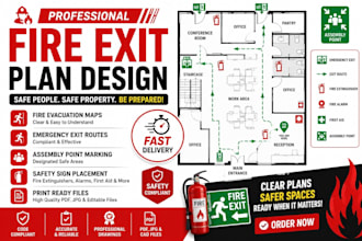 create professional fire exit plans and evacuation maps