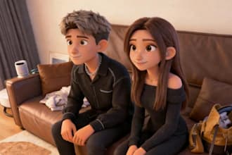create stunning 3d ai cartoon animation video for products, ads and marketing