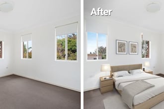 create realistic 3d virtual staging for any interior space