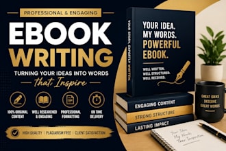 write a professional, engaging and high quality ebook