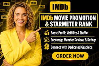promote your imdb profile and boost your starmeter ranking