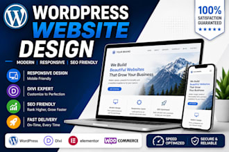 design a responsive wordpress website with divi
