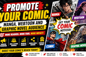 promote your comic, manga, webtoon and graphic novel audience