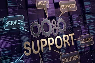 provide technical support, help desk and IT support