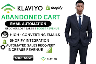 set up klaviyo email automation flows for shopify store growth