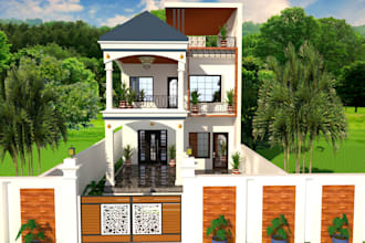 redraw front elevation for real estate agent