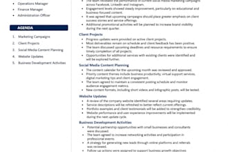 create professional meeting minutes and action trackers