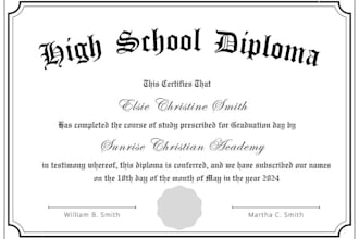 do certificate design, diploma certificate or custom certificate template