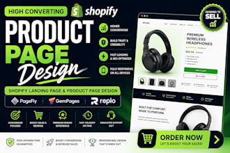 design a high converting product page design with pagefly replo