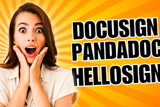 create docusign, pandadoc, signnow, hellosign, esignature, adobe sign templates