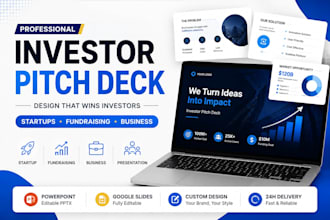 design pitch deck for startups and investors