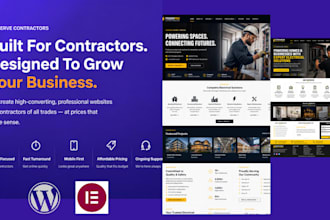 build a lead generating website for roofing, plumbing construction contractors