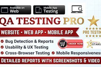do mobile app testing, dating app rating review qa review, and test ios and app