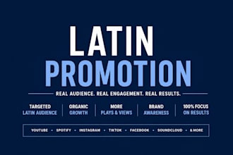 professionally promote your music to active latin music audiences