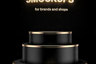 design premium 3d logo with realistic brand mockups