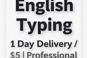 do urdu to english and english to urdu typing, data entry, copy