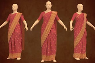 make 3d costume for metahuman, game character, vfx, unreal