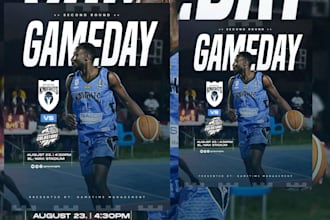 design professional sport flyer, poster design, banner, gym, dj flyer