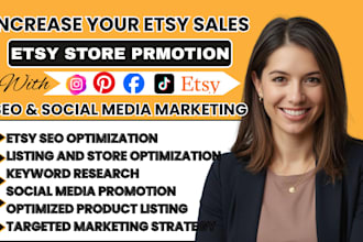 promote your etsy store with etsy SEO to boost etsy traffic and sales