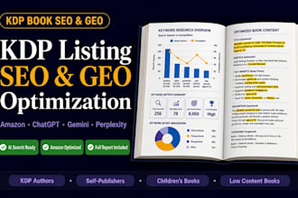 do KDP SEO and book listing optimization for authors