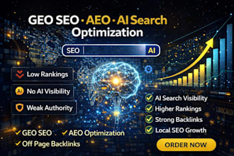 do monthly website local off page GEO aeo SEO and backlinks for ai search