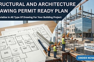 prepare architectural, structural, mep permit drawings for nc, sc, wa, oh and ca