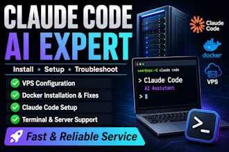 install troubleshoot claude code ai vps, docker terminal
