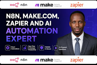 n8n automation make com automation make com scenario zapier expert make com