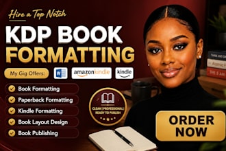 ebook formatting, paperback formatting, kindle formatting, kdp book formatting